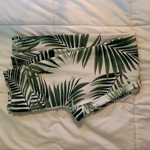 Leaf Pattern Forever 21 Leggings